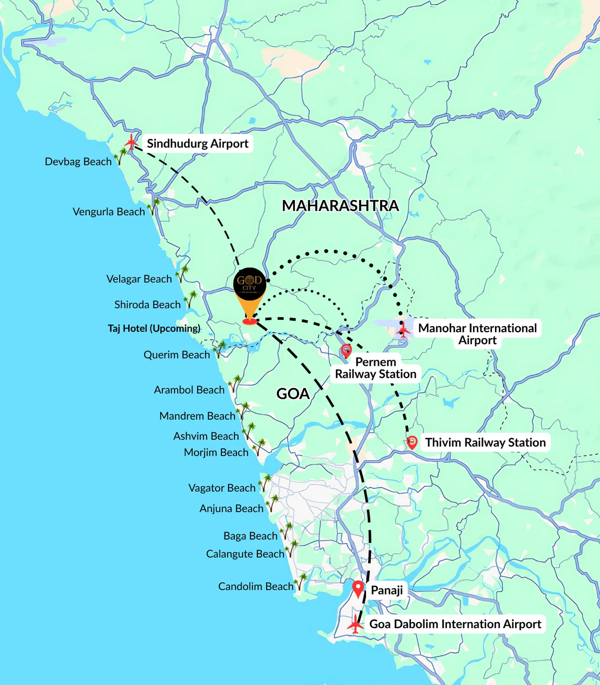 God City Location Advantage Map